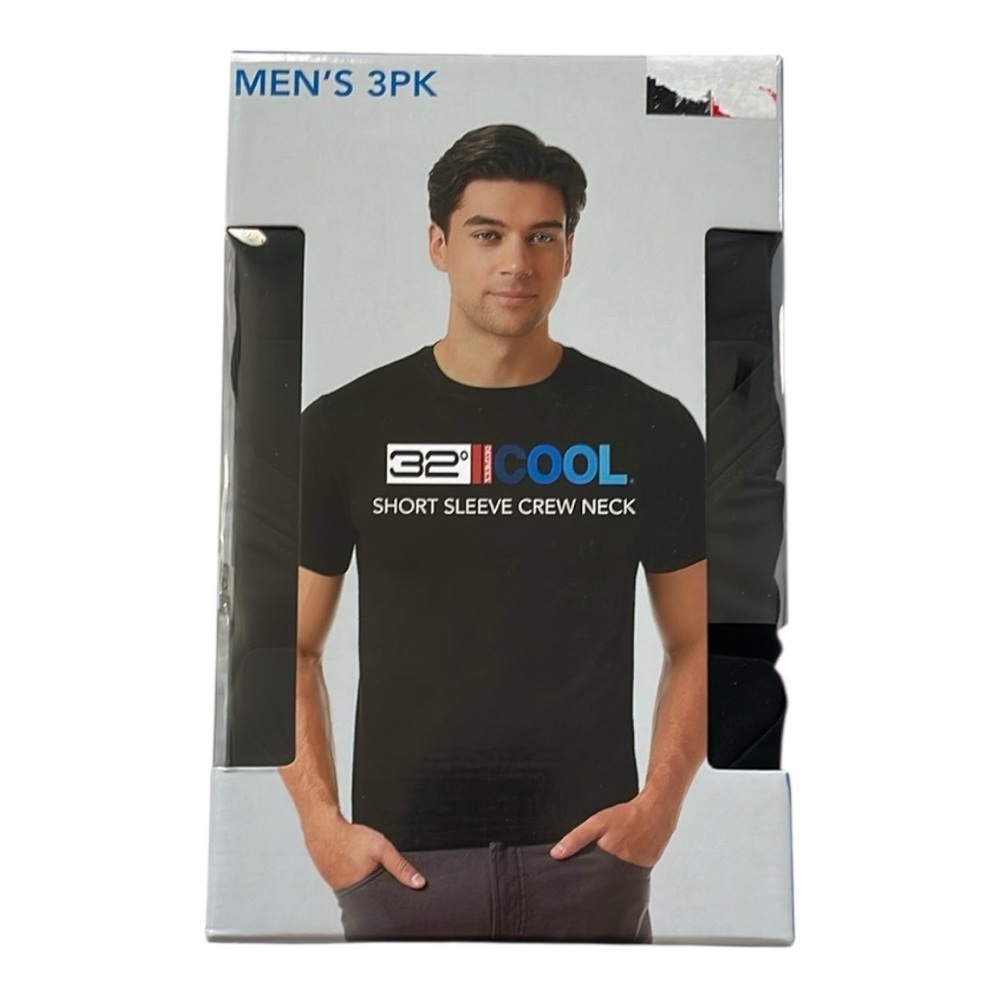 ♥️32 Degrees♥️Cool Black Quick Dry Tee Size Medium
